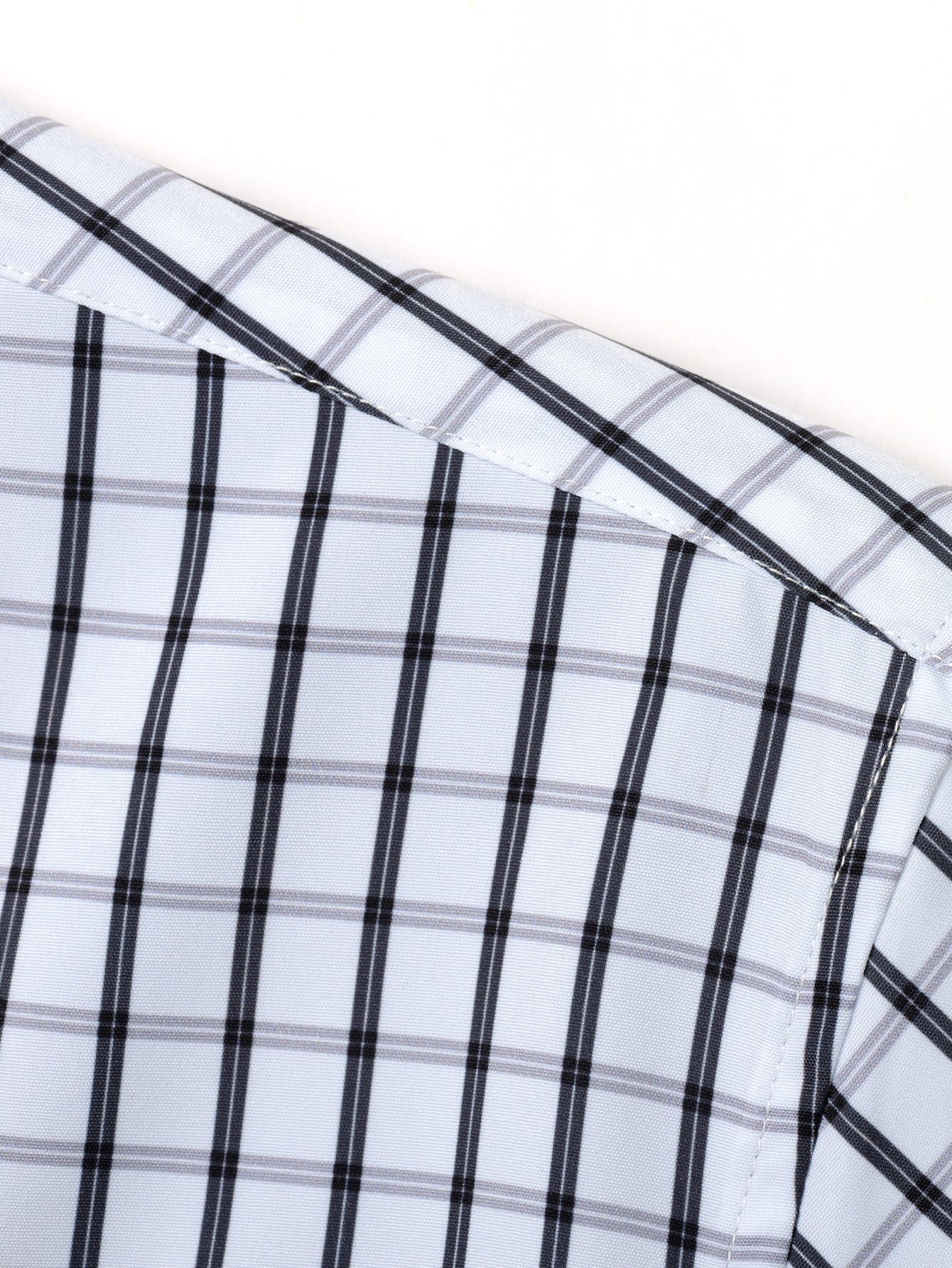 Long Sleeve Checkered Shirt with Buttons