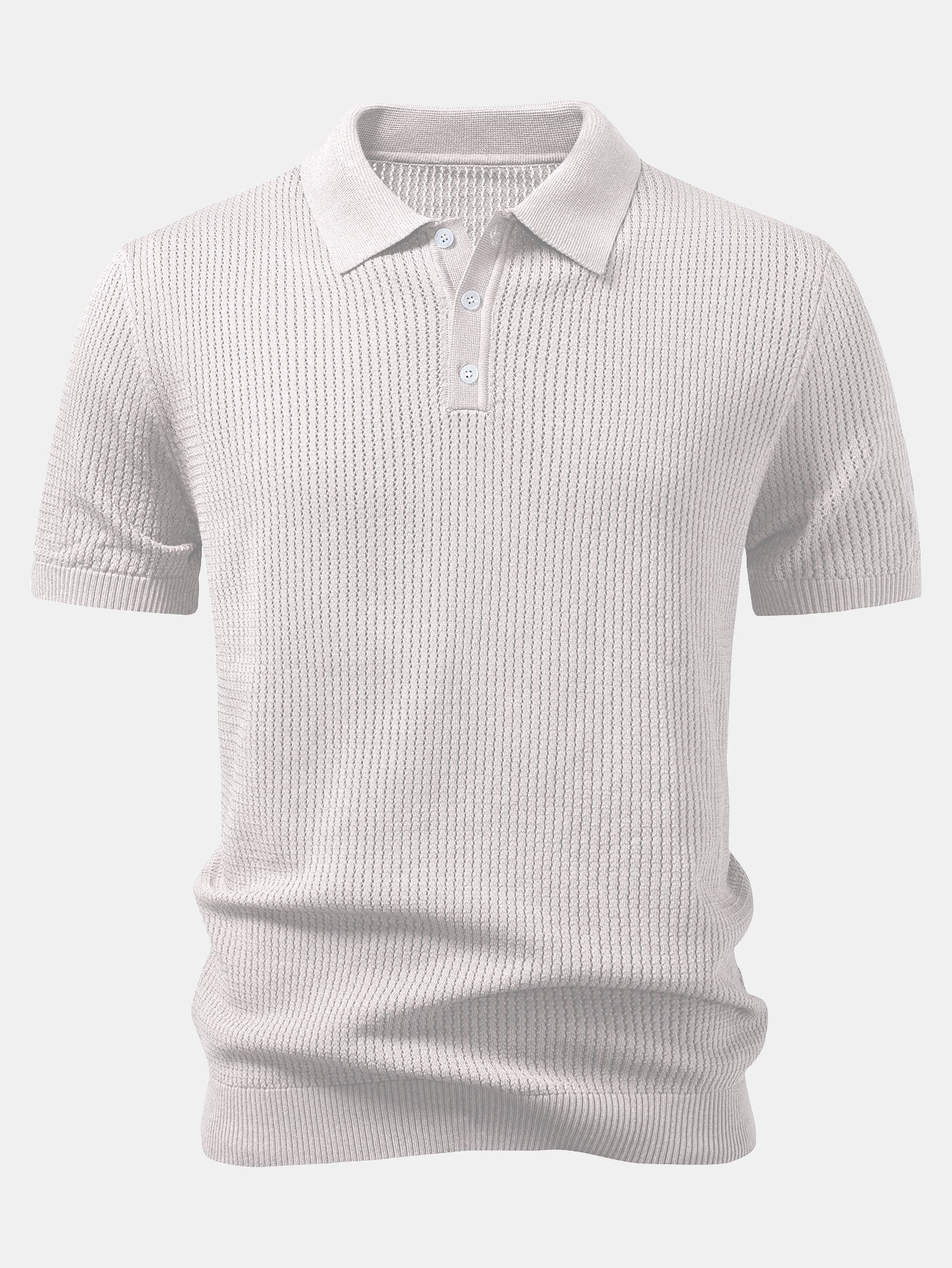Structured Knitted Polo Shirt