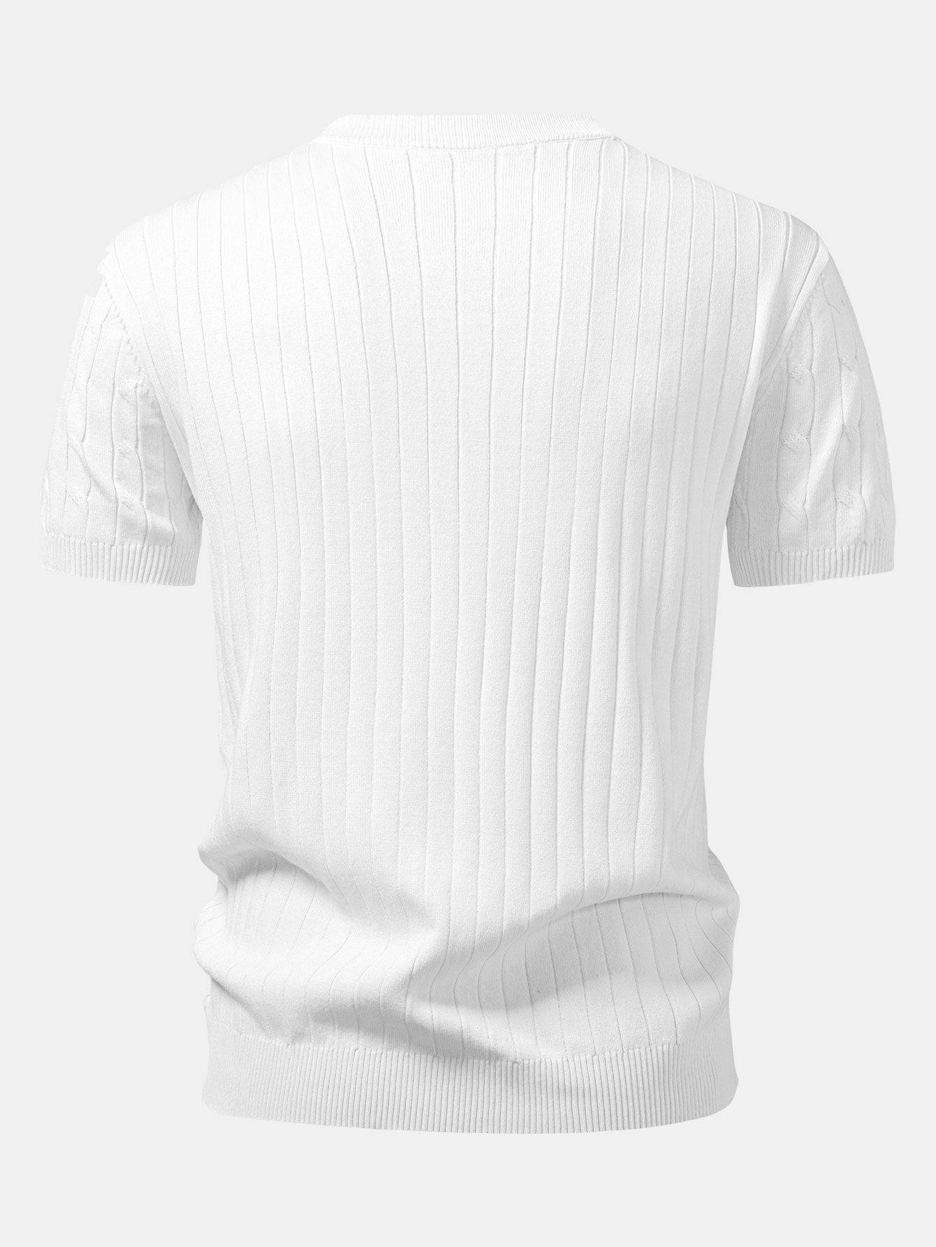 Twist Knit Henley Shirt