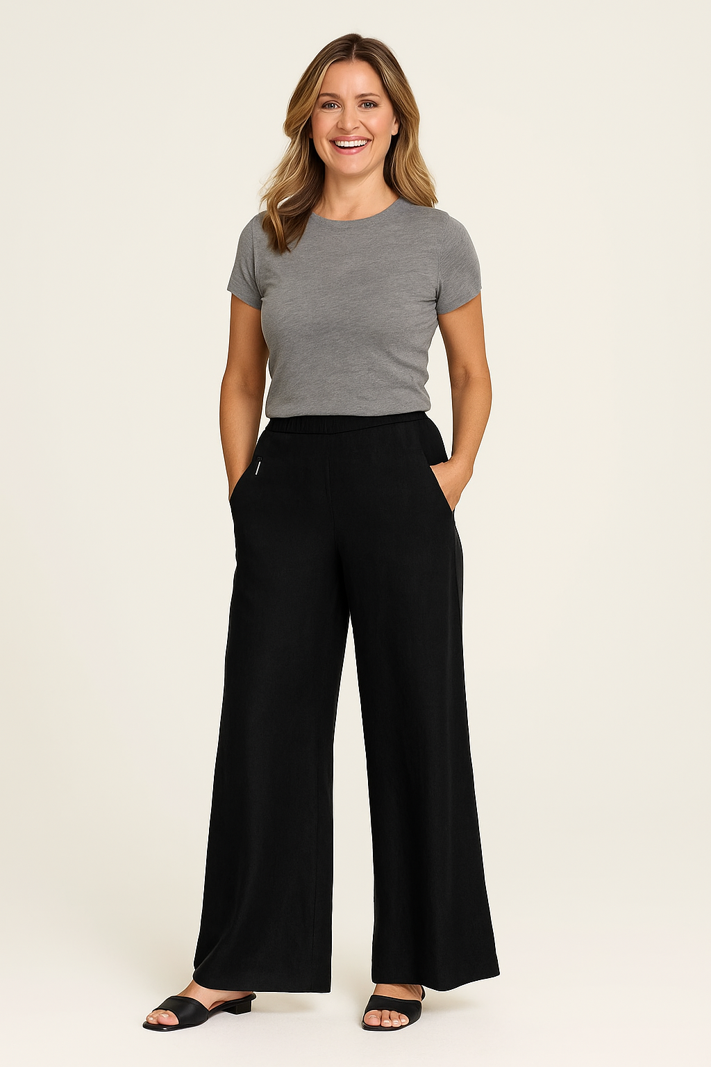 Emma™ - WIDE LEG TROUSERS WITH A RELAXED FIT