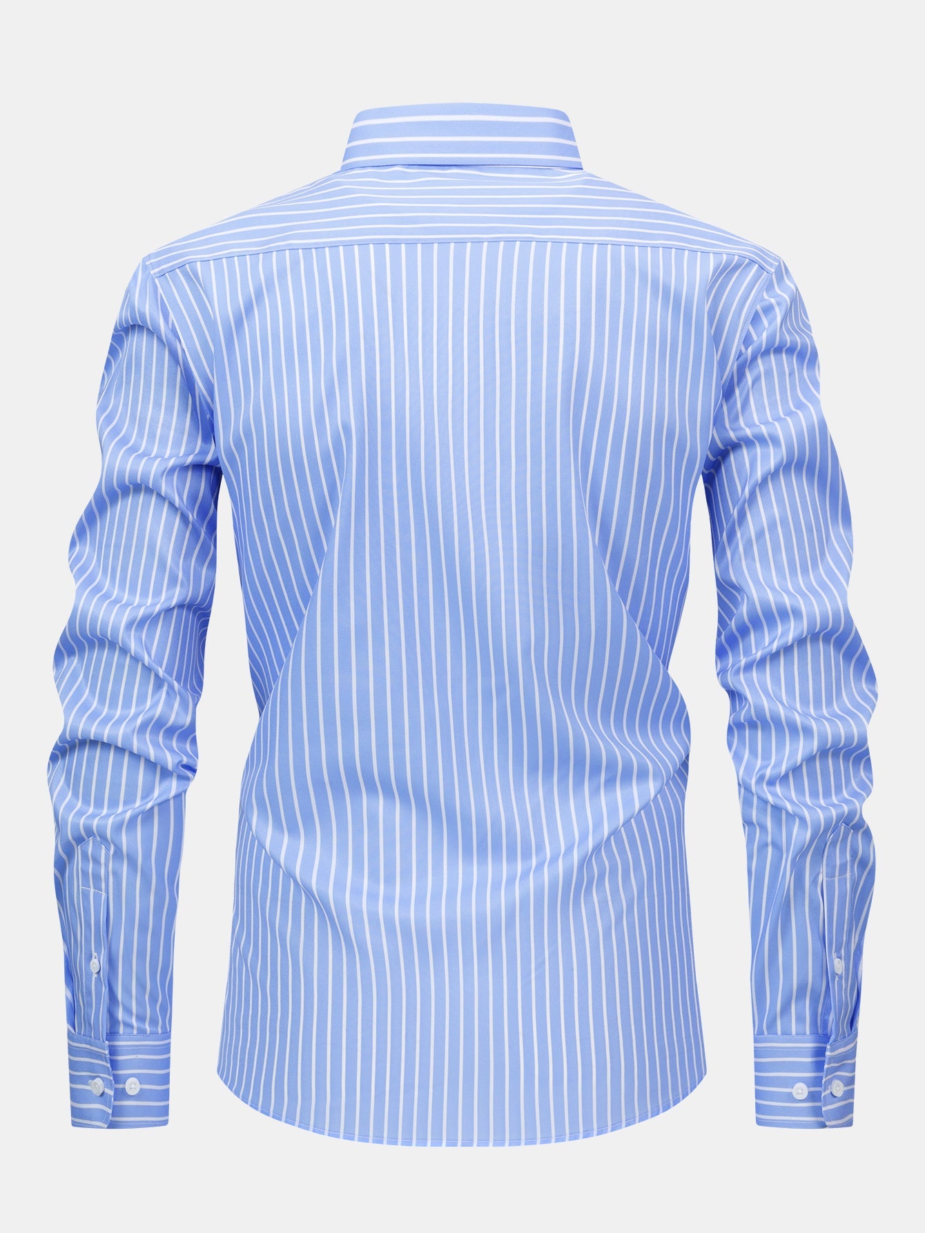 Long Sleeve Striped Button-Up Shirt