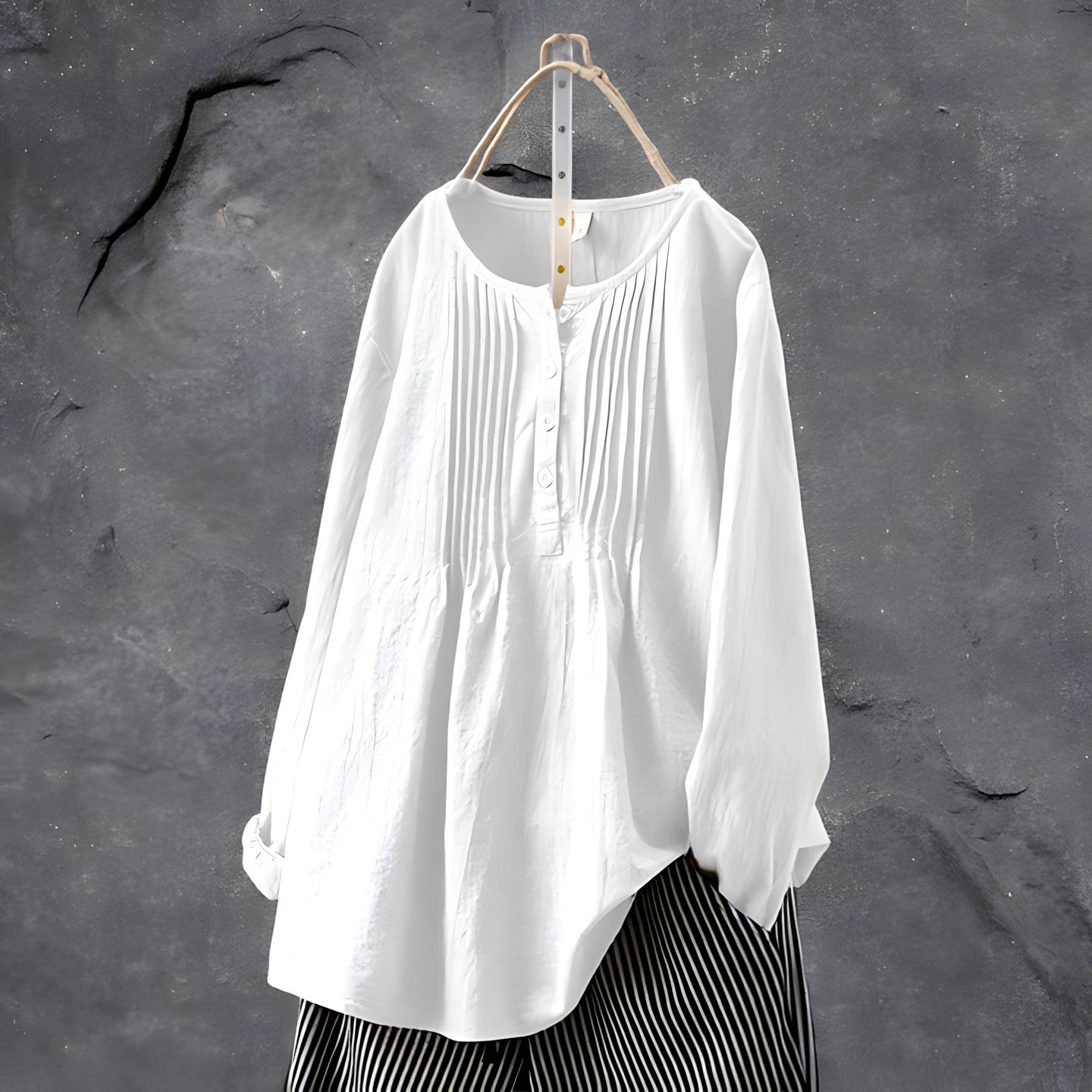 ARIADNE™ - TUMMY COVERING TUNIC BLOUSE
