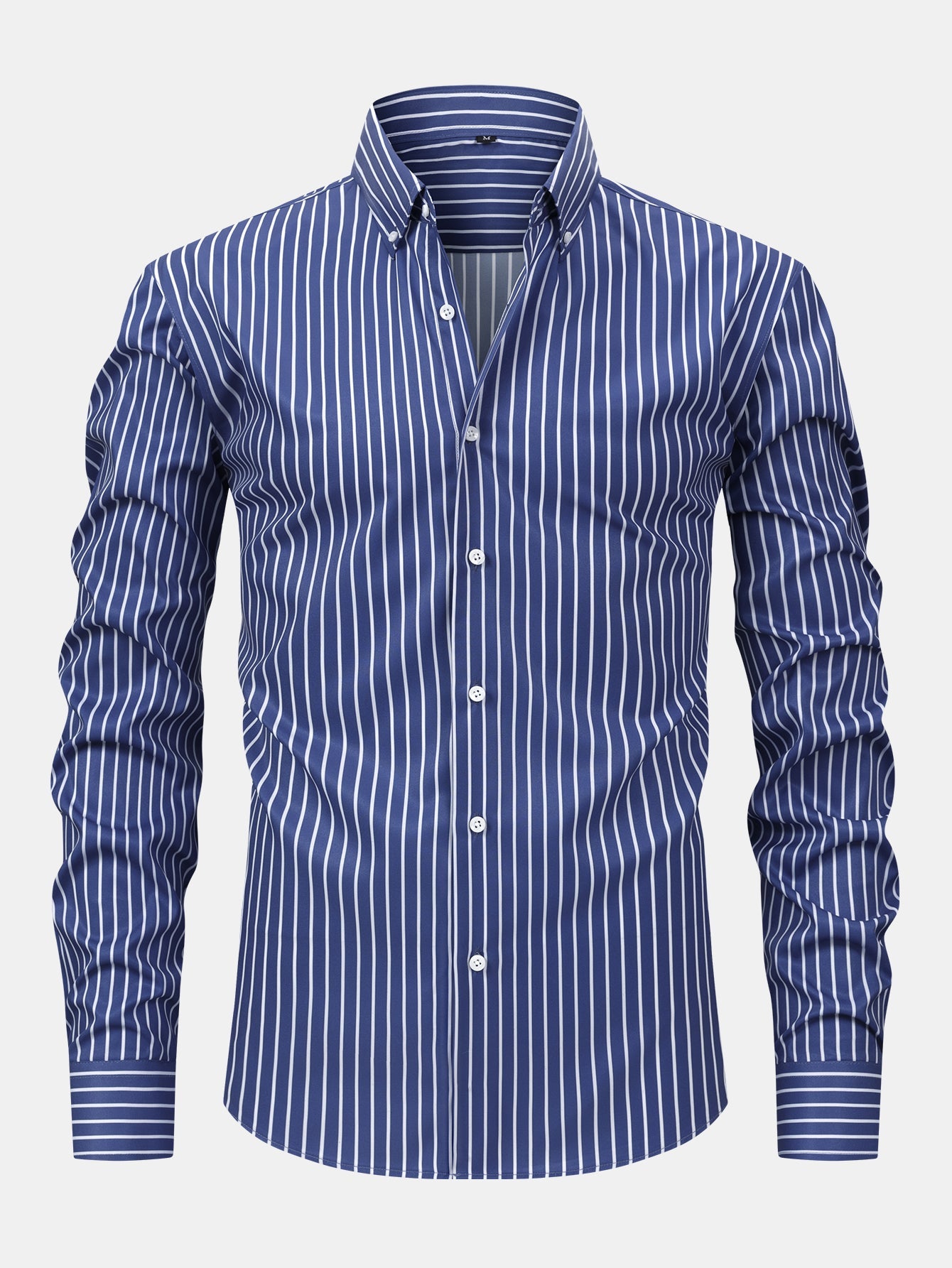 Long Sleeve Striped Button-Up Shirt