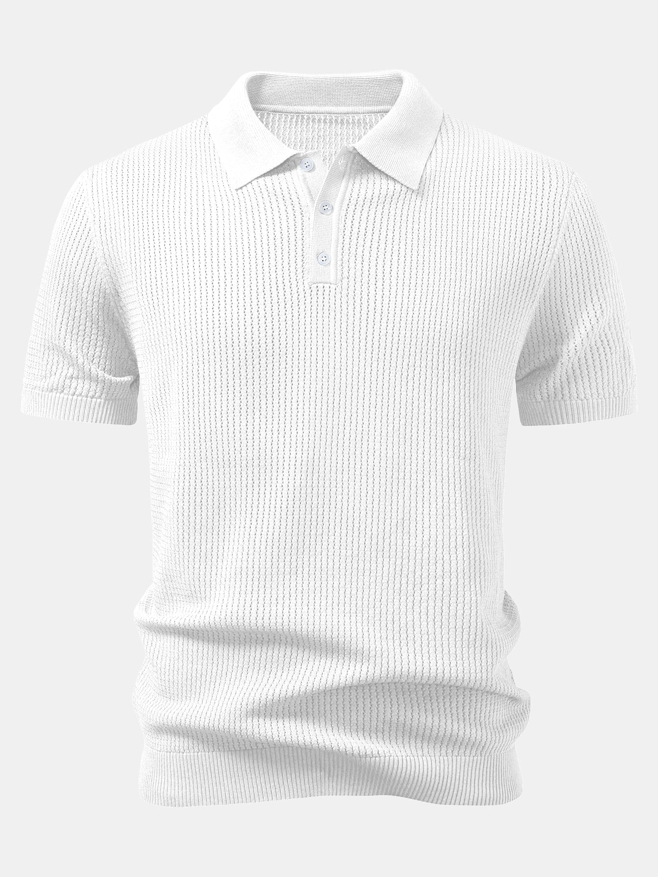 Structured Knitted Polo Shirt