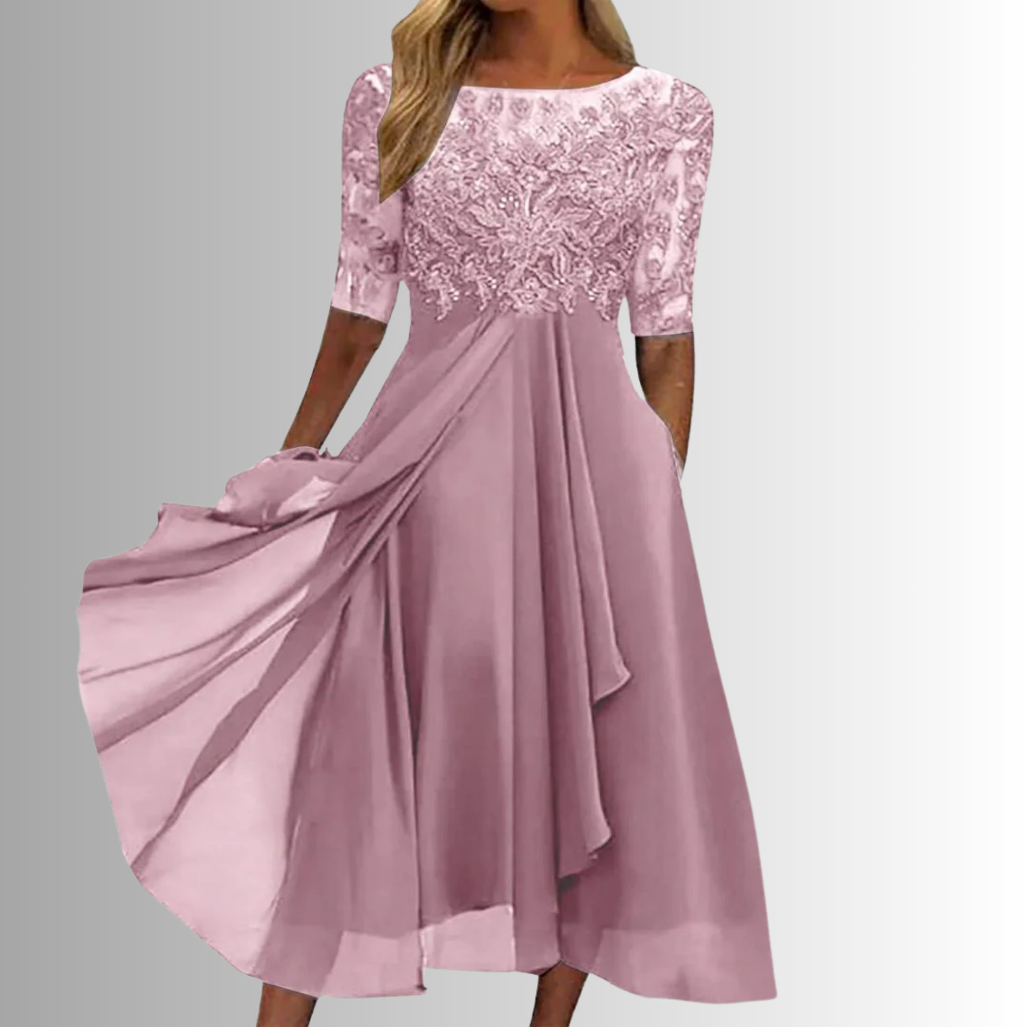 Eliana™ - ELEGANT LACE DRESS WITH FEMININE SILHOUETTE