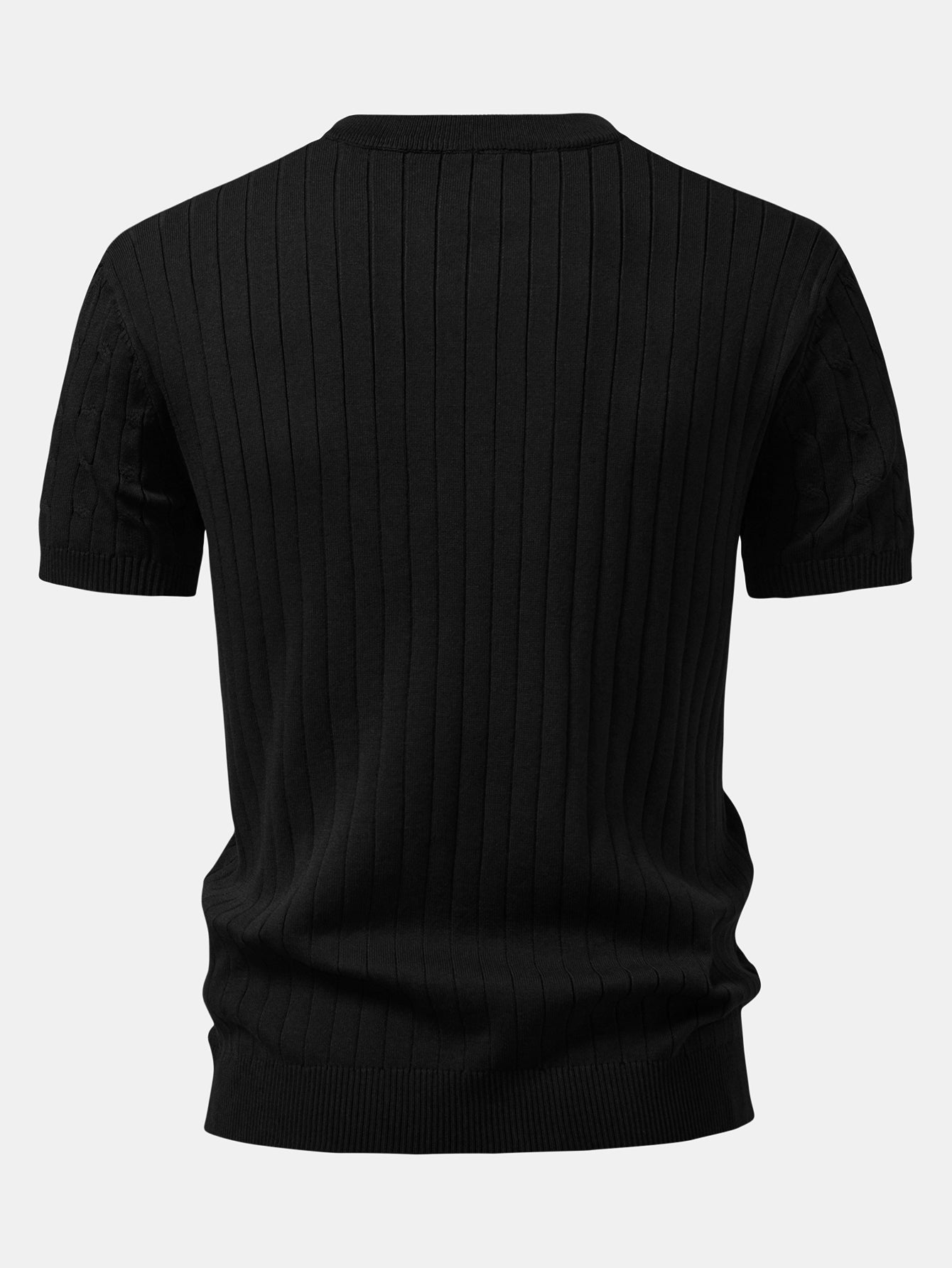 Twist Knit Henley Shirt