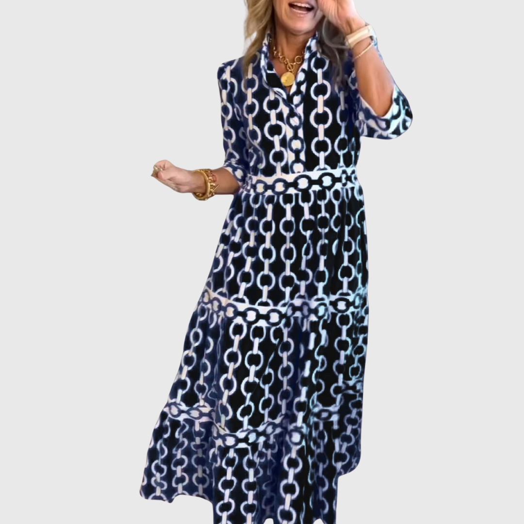 Carlotta | Mediterranean patterned dress