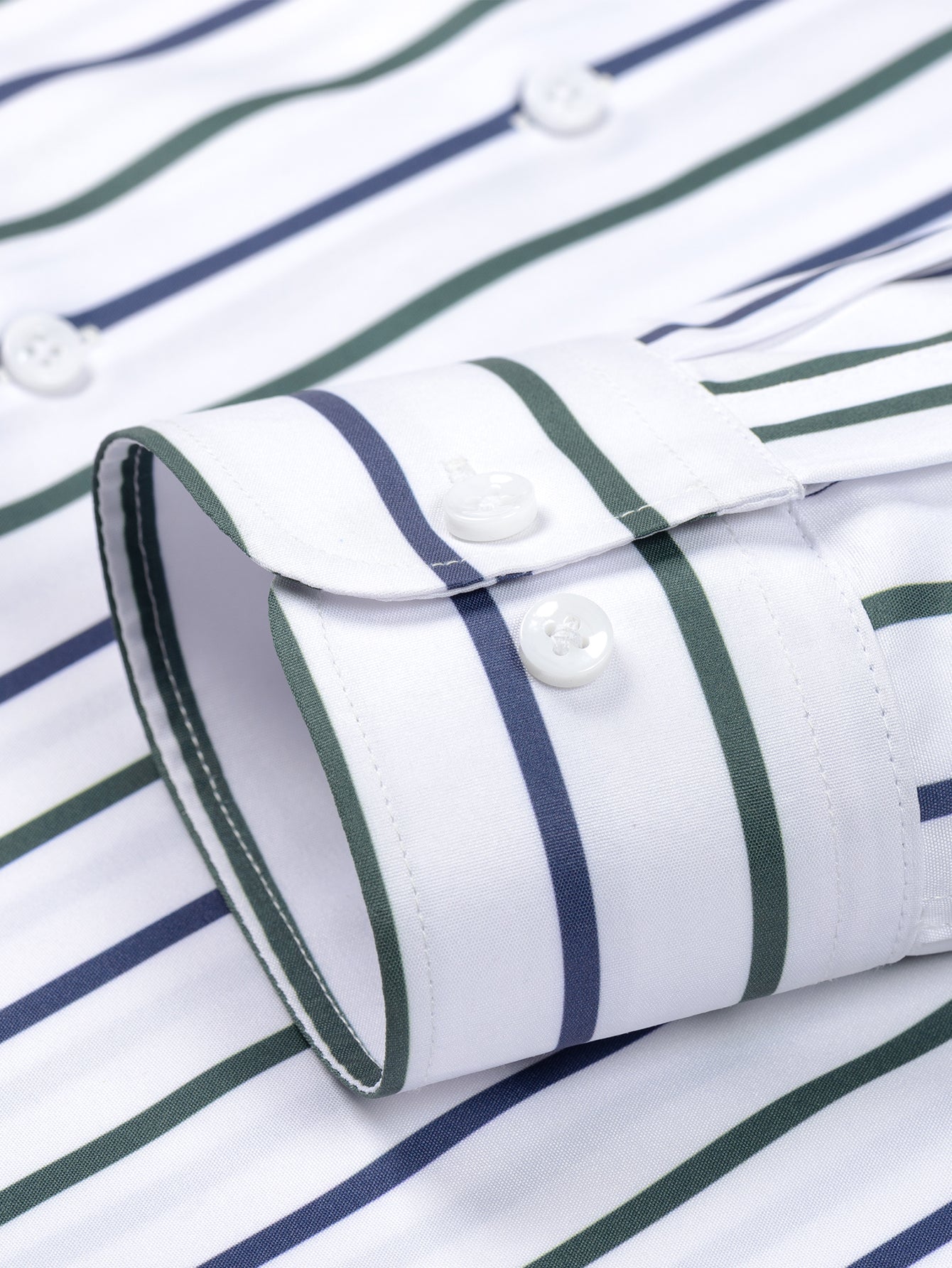Long Sleeve Striped Button-Up Shirt