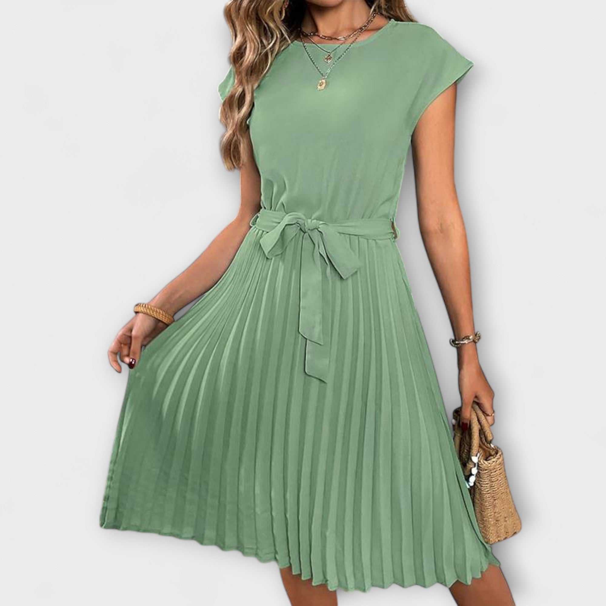Sarah™ - ELEGANT MIDI DRESS WITH FLATTERING SILHOUETTE
