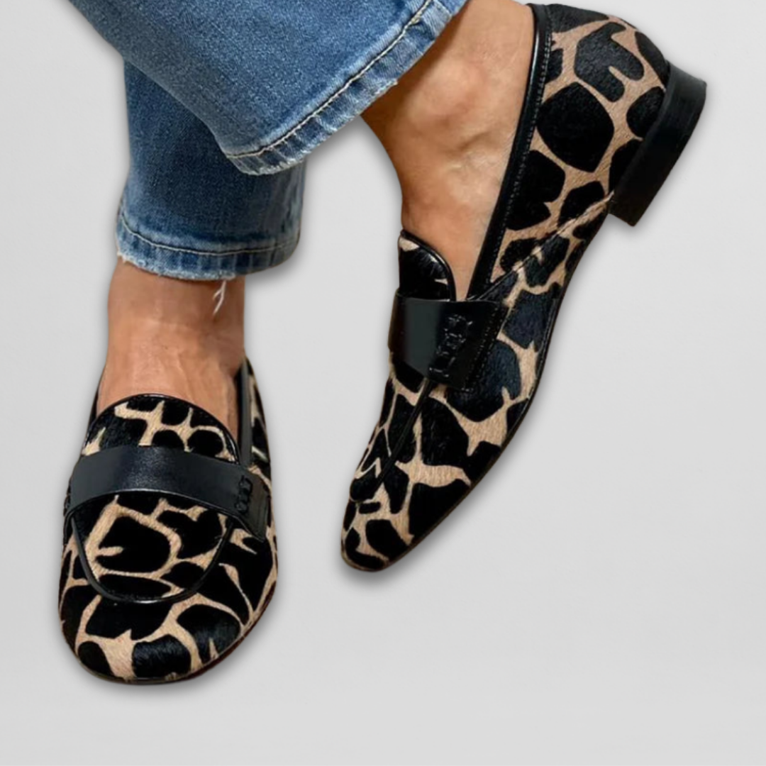 Kelsey™ - ANIMAL PRINT LOAFERS WITH A STYLISH TOUCH
