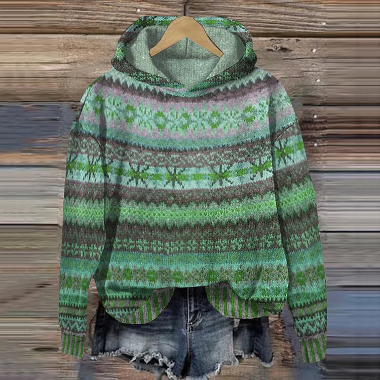 Josefin | Timeless patterned hoodie