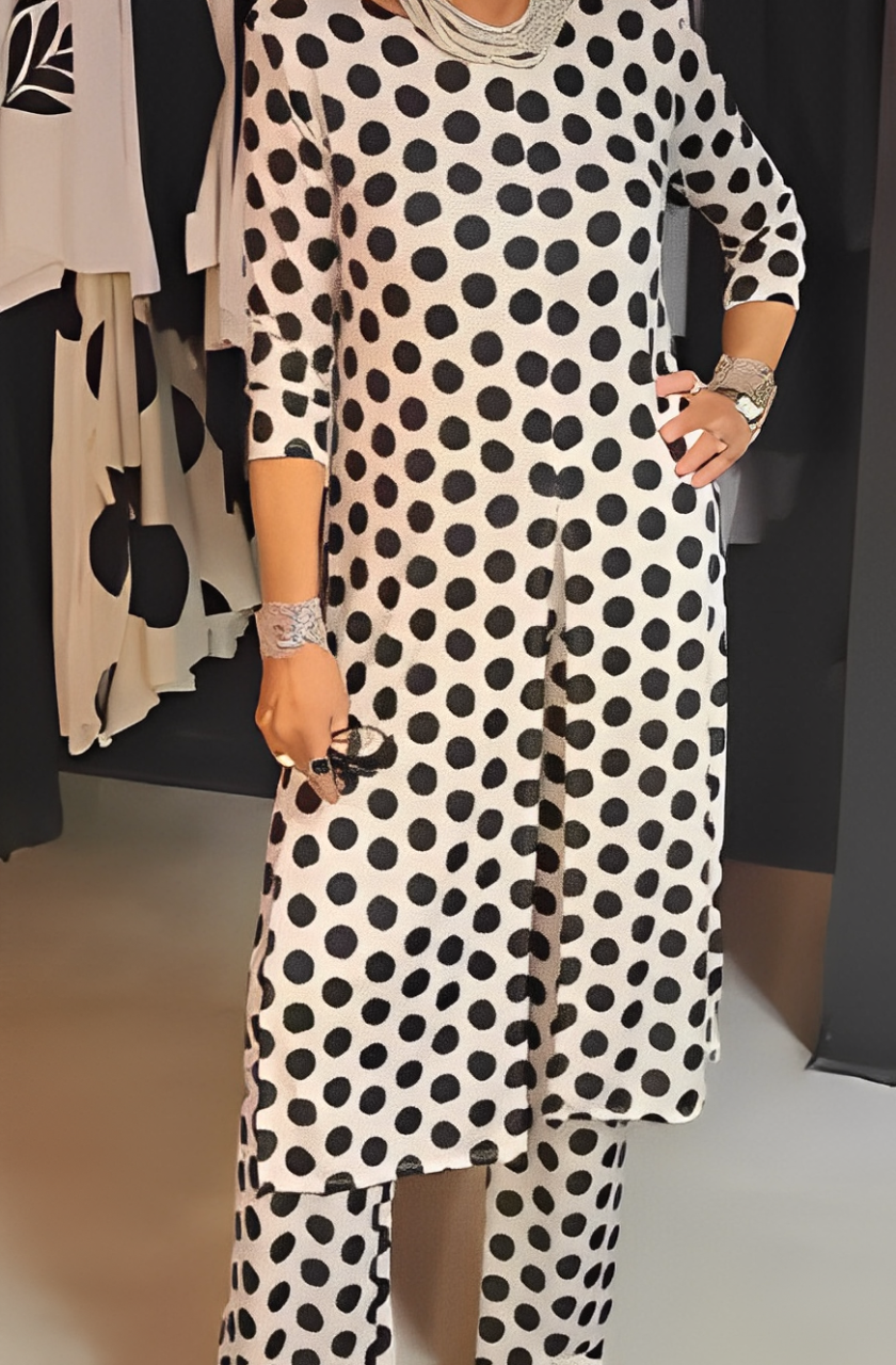Jennifer™ - ELEGANT POLKA DOT TWO-PIECE SET FOR A CASUAL SUMMER STYLE