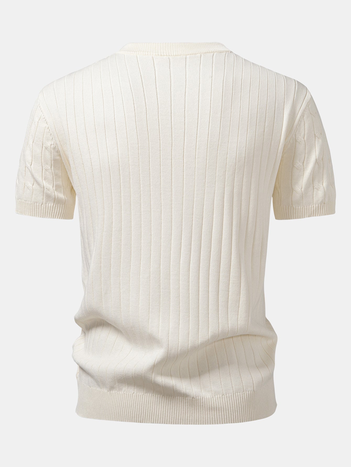 Twist Knit Henley Shirt