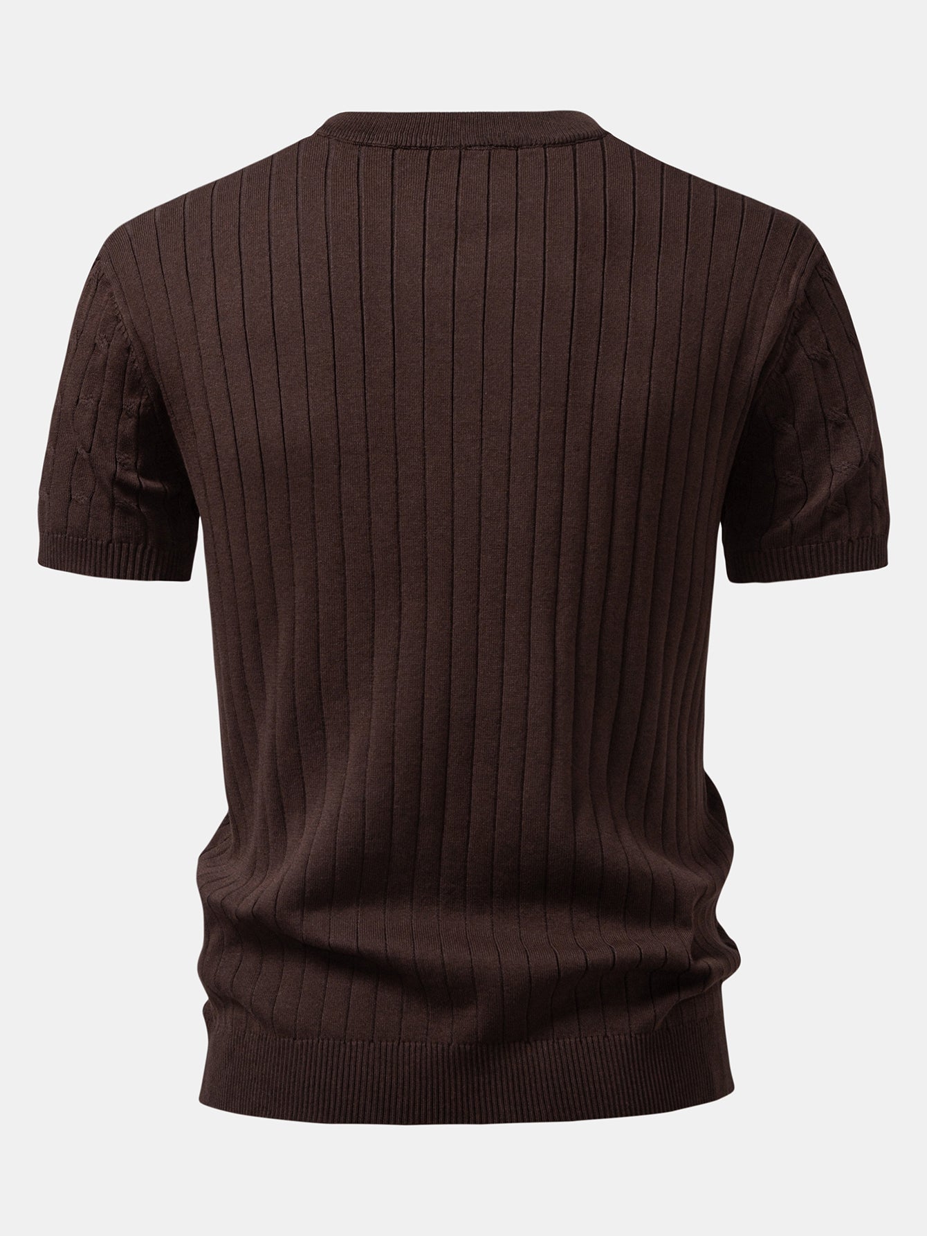 Twist Knit Henley Shirt