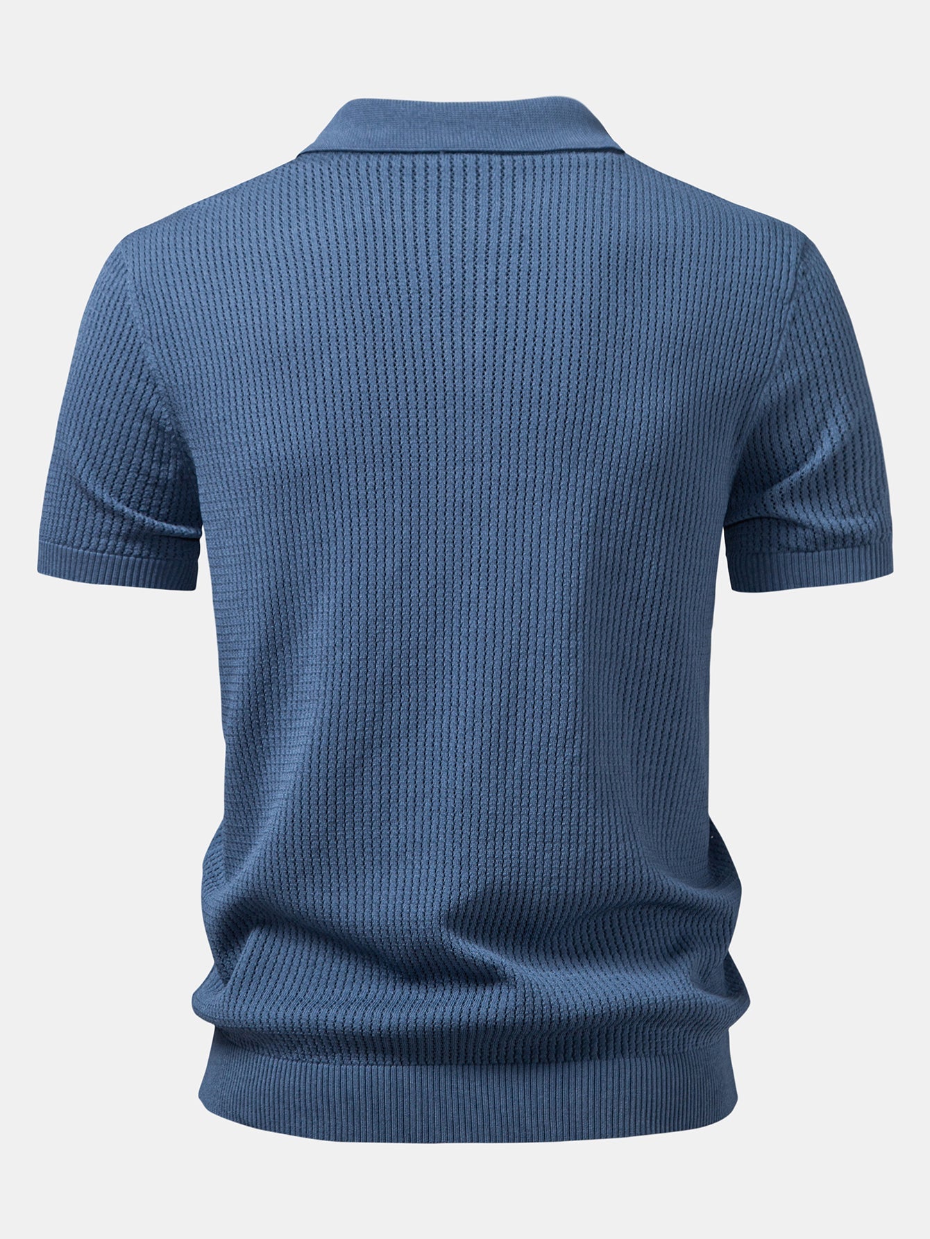 Structured Knitted Polo Shirt