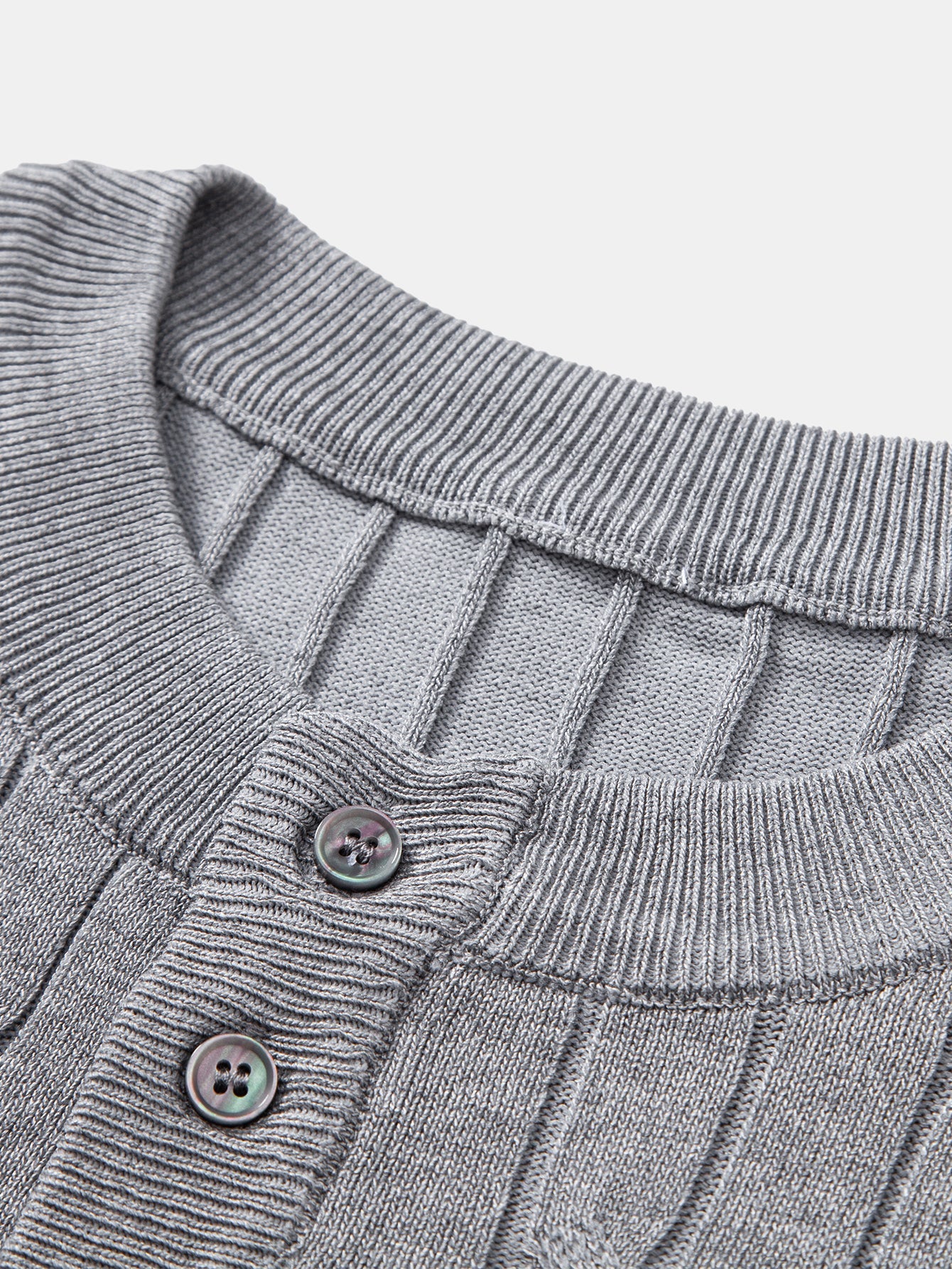 Twist Knit Henley Shirt
