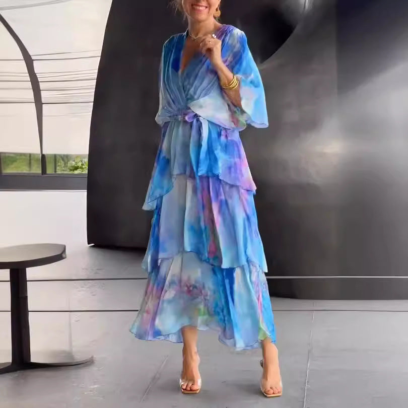 Soleil™ - FLORAL LAYERED DRESS
