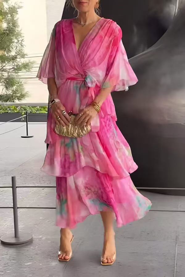 Soleil™ - FLORAL LAYERED DRESS
