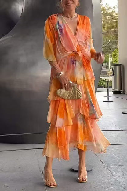 Soleil™ - FLORAL LAYERED DRESS