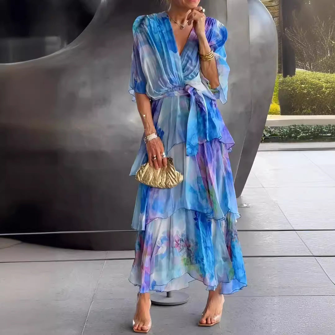 Soleil™ - FLORAL LAYERED DRESS
