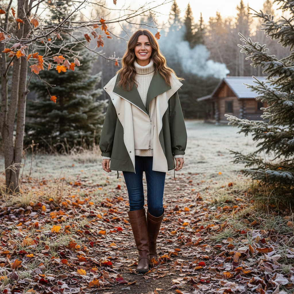 Alva – Elegant jacket with weather and wind protection