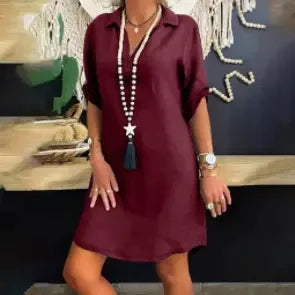 Linora™ - Sophia linen dress