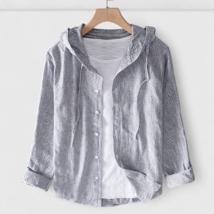 Anoki™ - ELEGANT HOODED BLOUSE WITH SOPHISTICATED STYLE