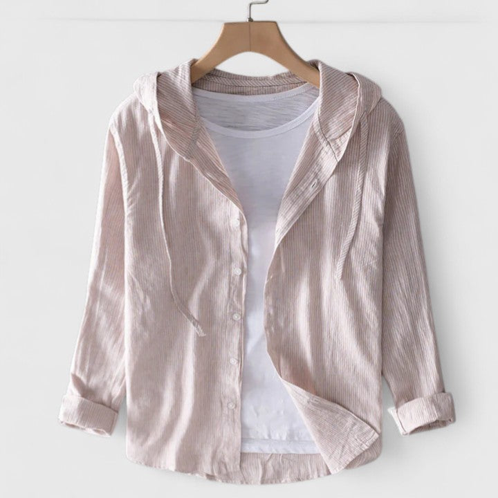 Anoki™ - ELEGANT HOODED BLOUSE WITH SOPHISTICATED STYLE