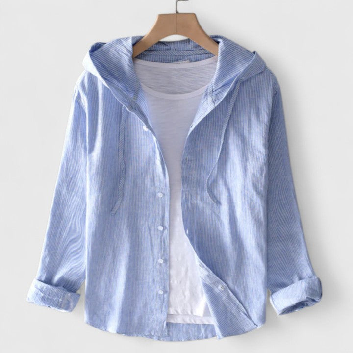 Anoki™ - ELEGANT HOODED BLOUSE WITH SOPHISTICATED STYLE
