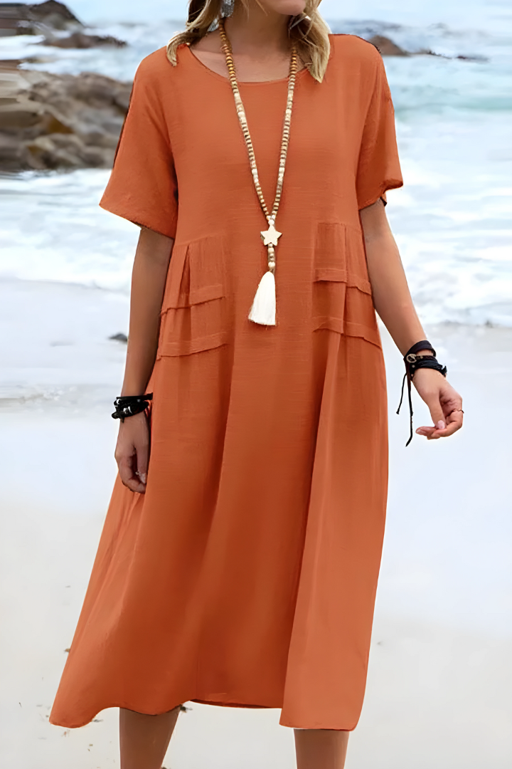 Tessa™ - TUMMY-SMOOTHING MIDI DRESS WITH FLATTERING SILHOUETTE
