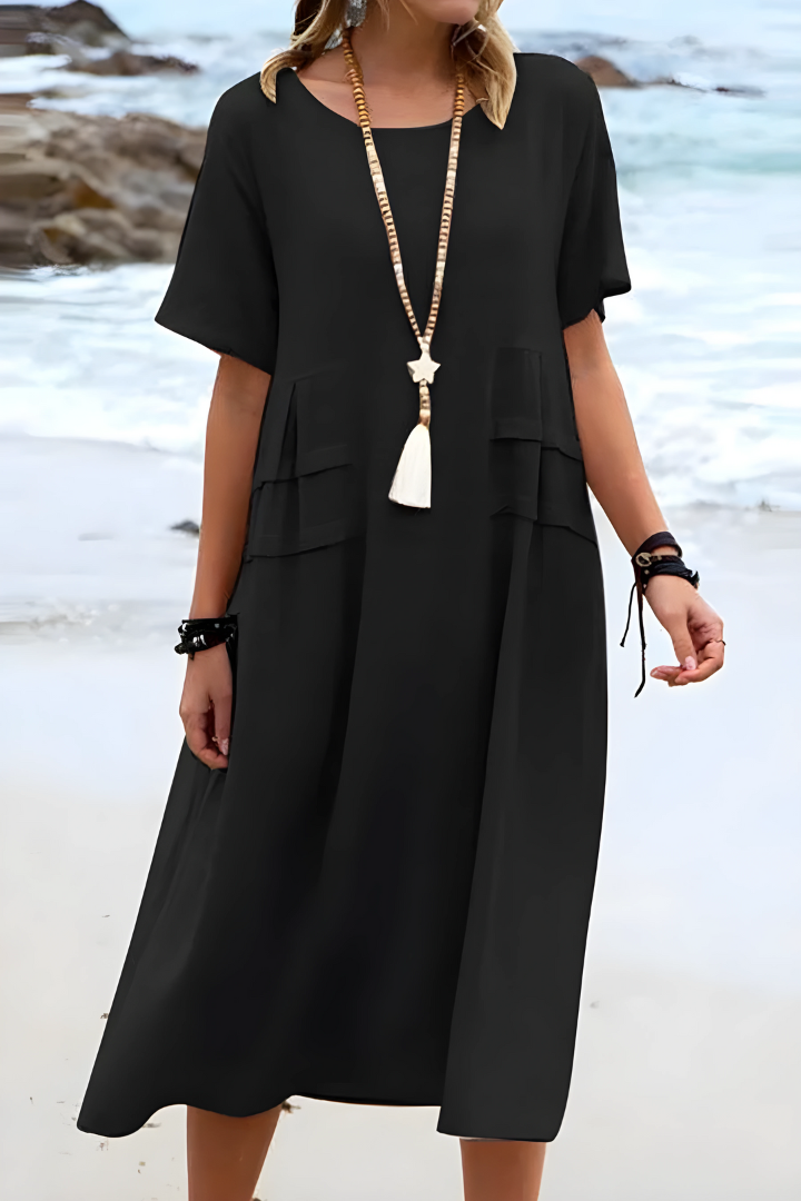 Tessa™ - TUMMY-SMOOTHING MIDI DRESS WITH FLATTERING SILHOUETTE