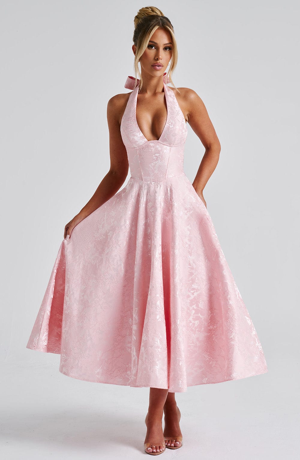 Ara™ - MIDI DRESS WITH HALTER NECKLINE