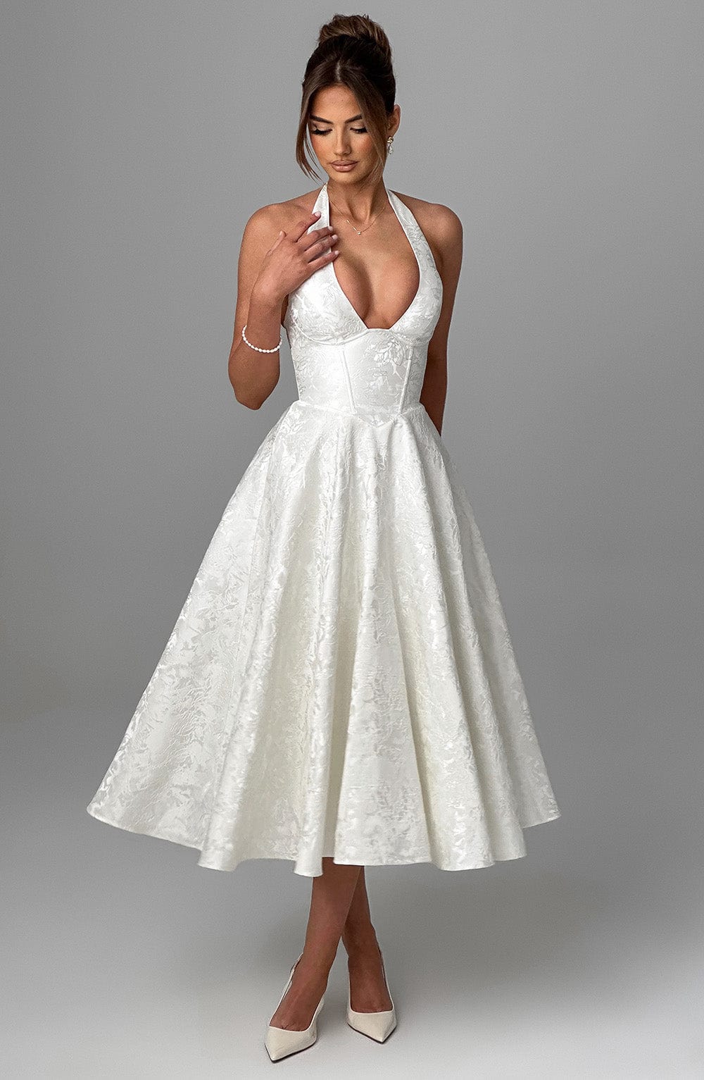 Ara™ - MIDI DRESS WITH HALTER NECKLINE