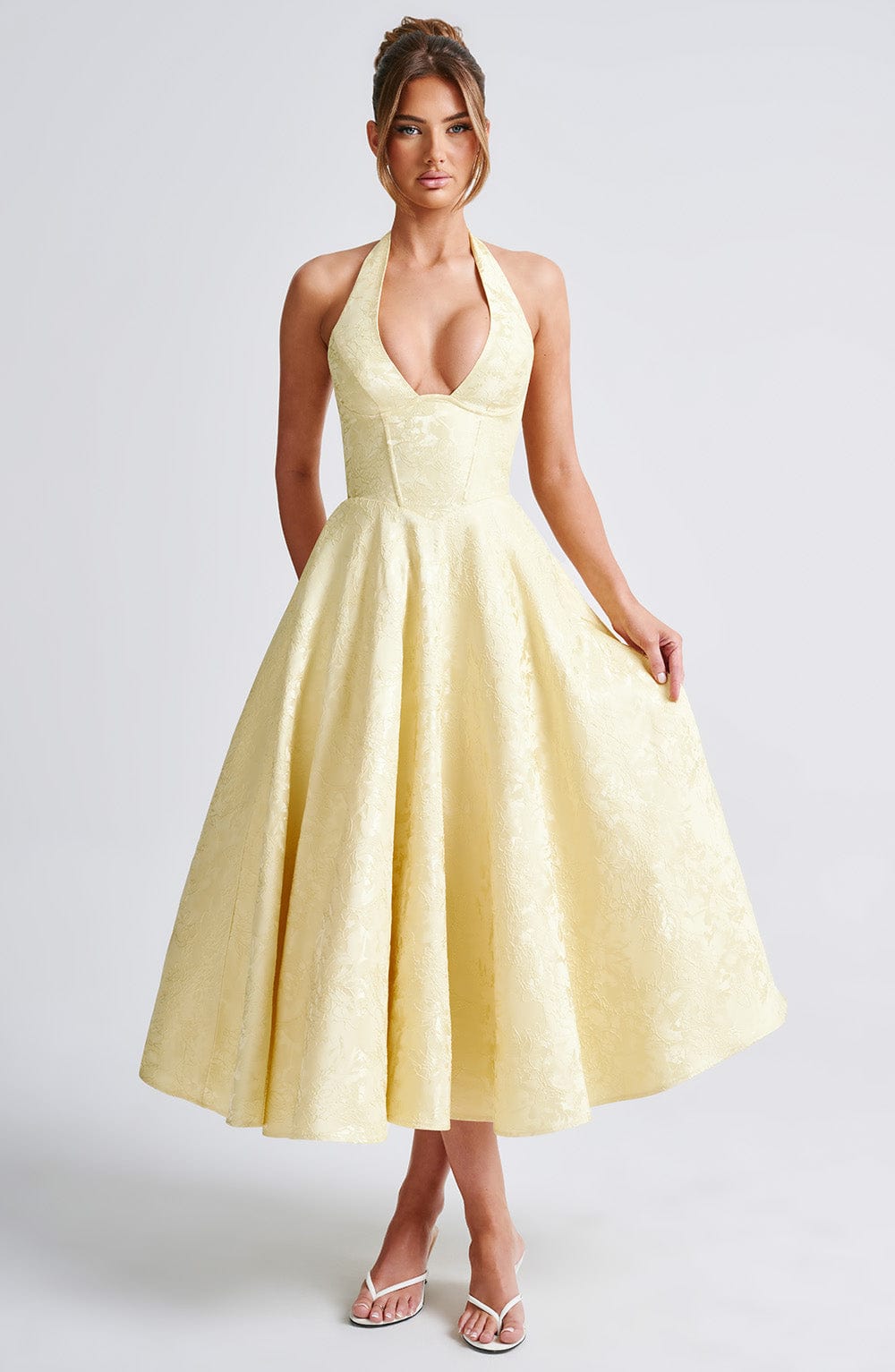 Ara™ - MIDI DRESS WITH HALTER NECKLINE