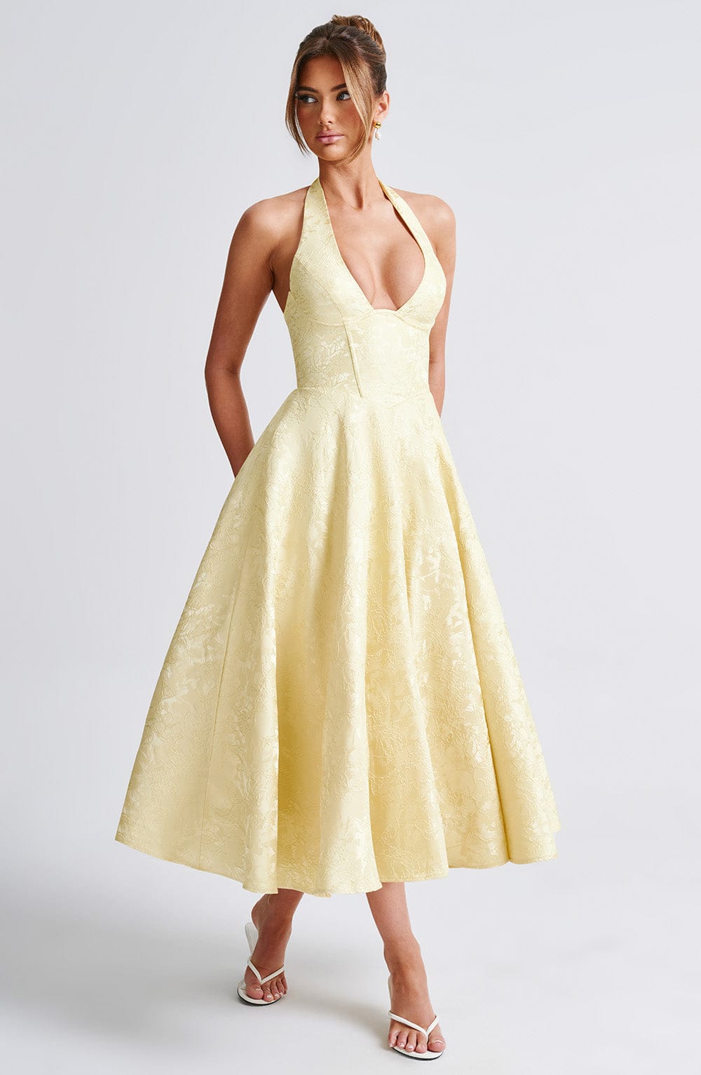 Ara™ - MIDI DRESS WITH HALTER NECKLINE