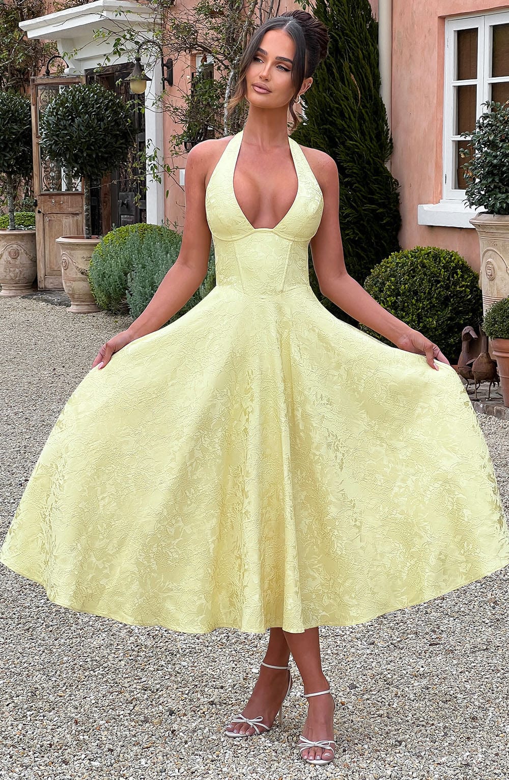 Ara™ - MIDI DRESS WITH HALTER NECKLINE
