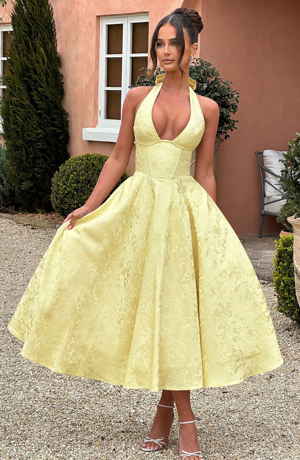 Ara™ - MIDI DRESS WITH HALTER NECKLINE