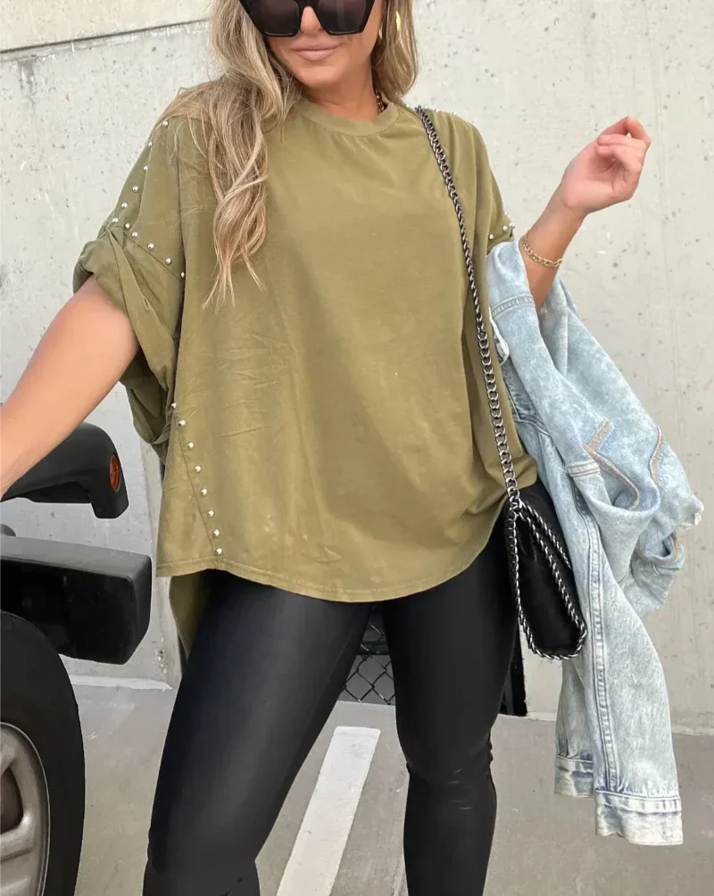 BELLA™ - STUDDED OVERSIZED TEE