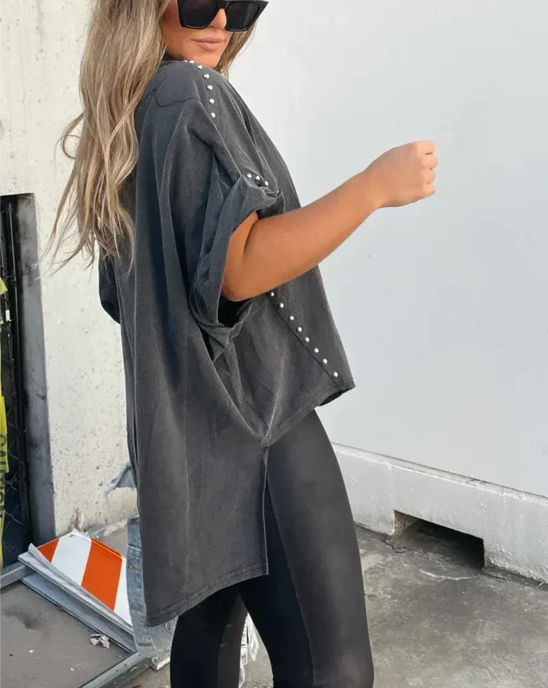 BELLA™ - STUDDED OVERSIZED TEE