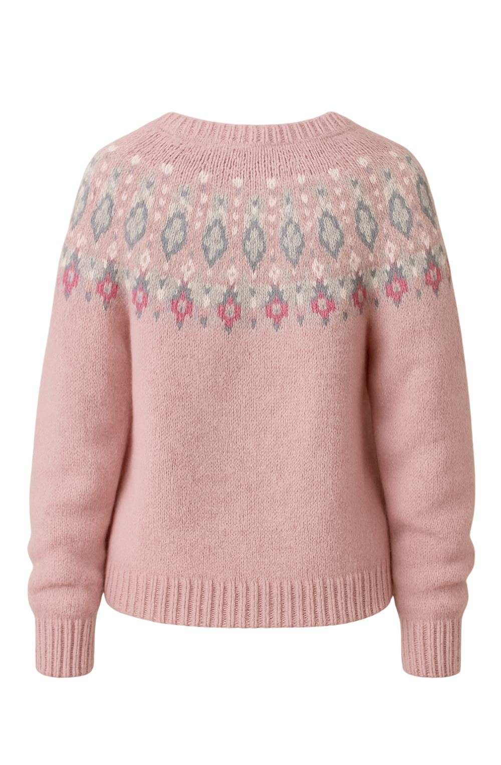 Sophie | Pink Loose Fitting Cardigan with Print